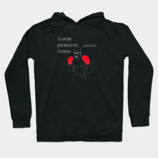 muhammad ali champion quotes Hoodie